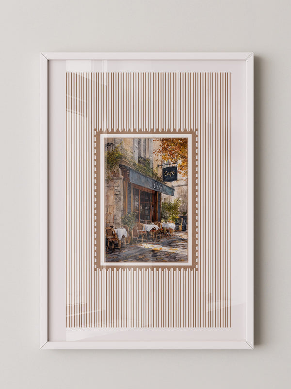 Pariser Café Herbstfarben