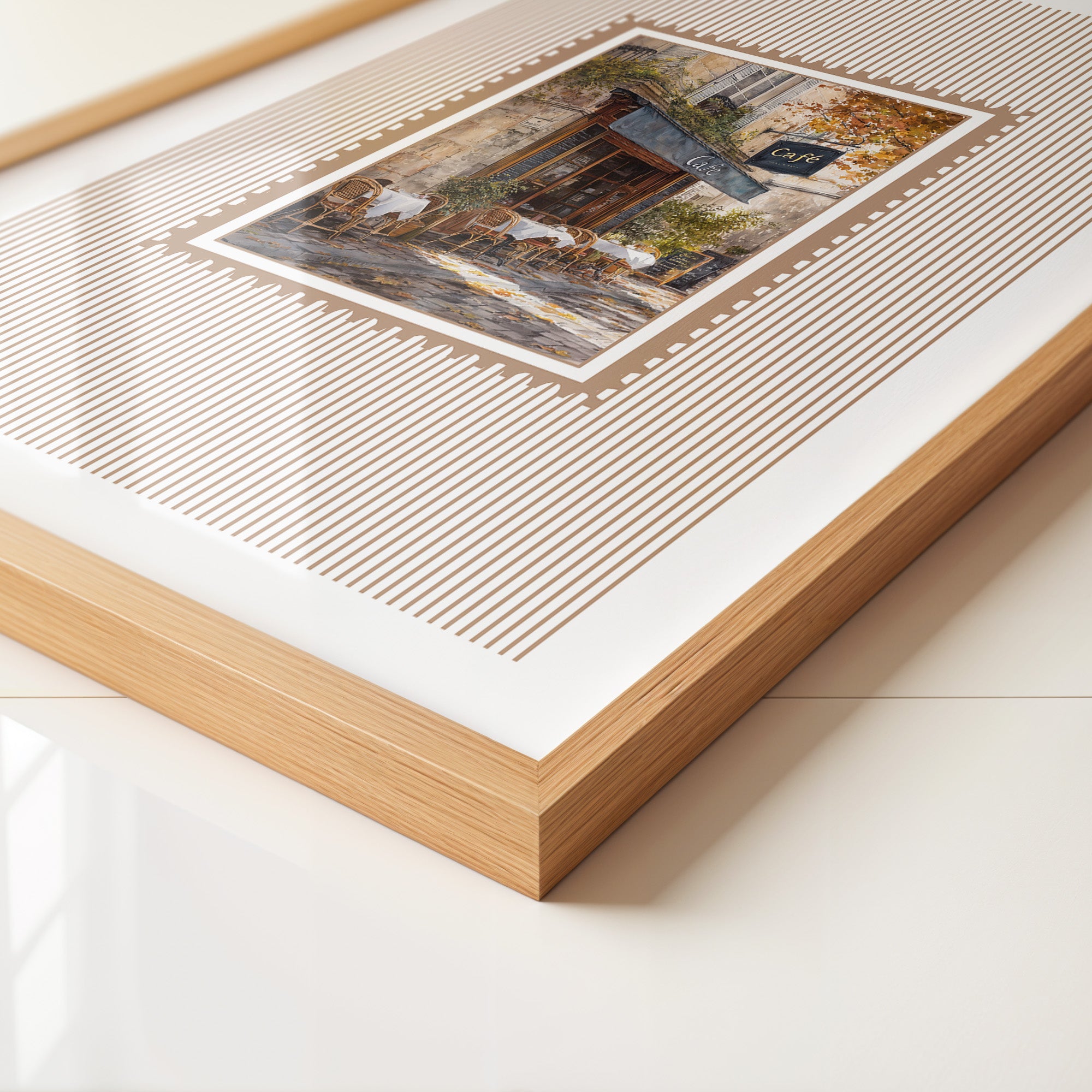 Pariser Café Herbstfarben