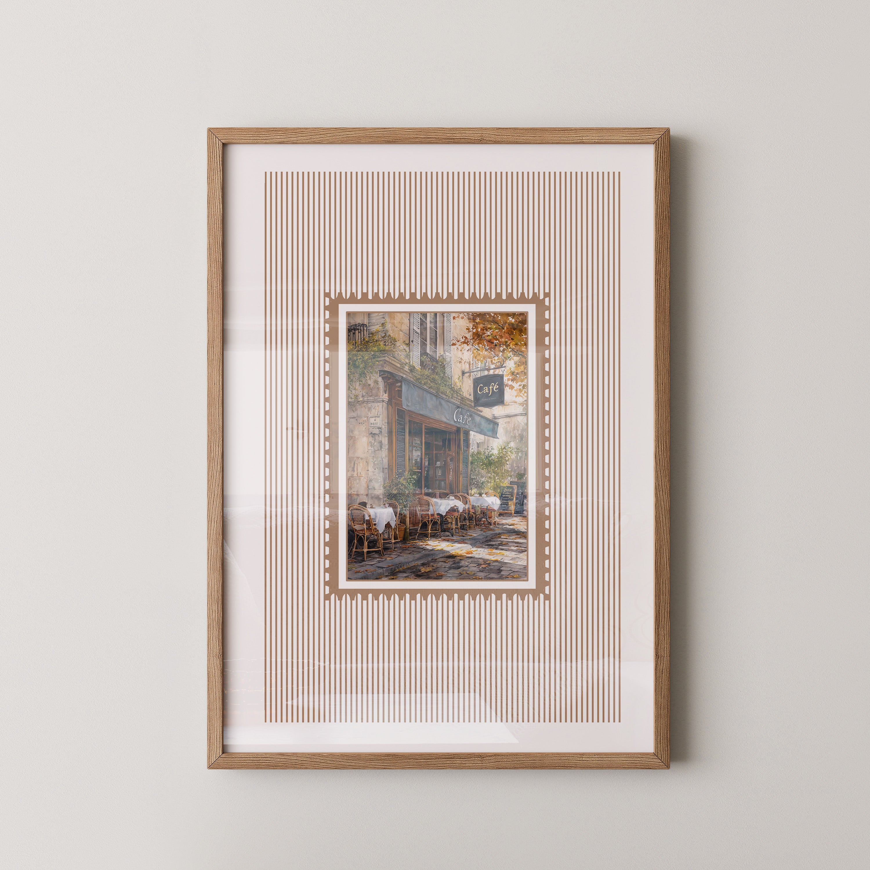 Pariser Café Herbstfarben