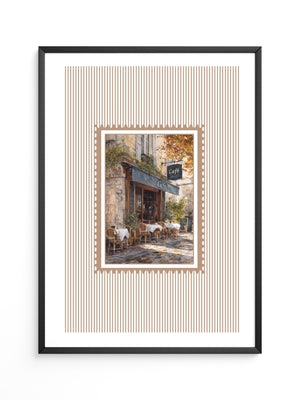 Pariser Café Herbstfarben