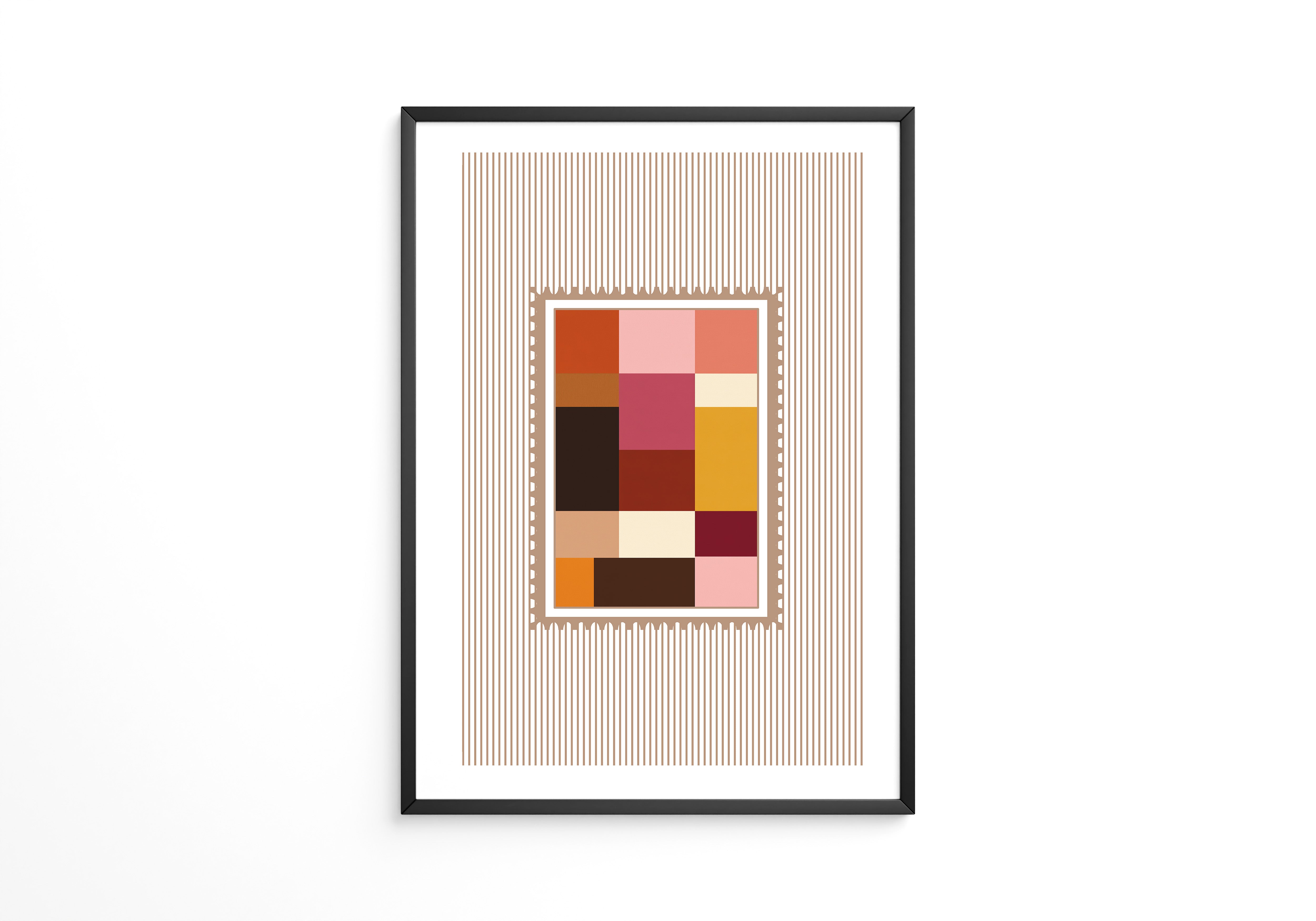 Farbquadrate Retro Look