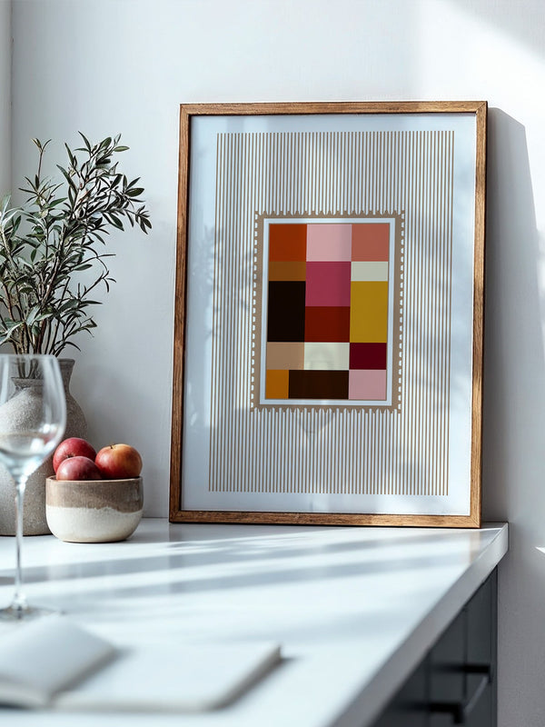 Farbquadrate Retro Look