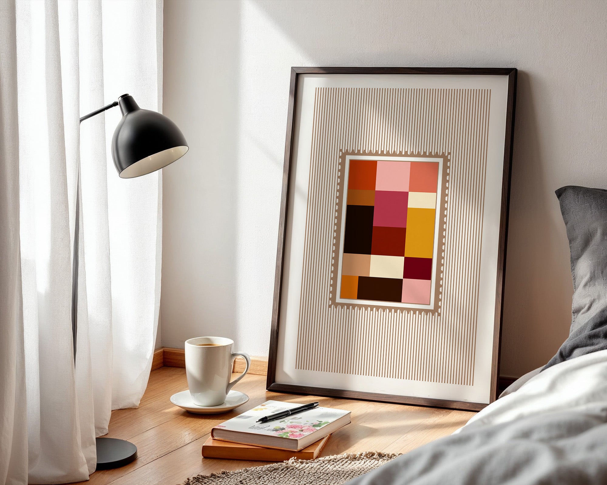 Farbquadrate Retro Look