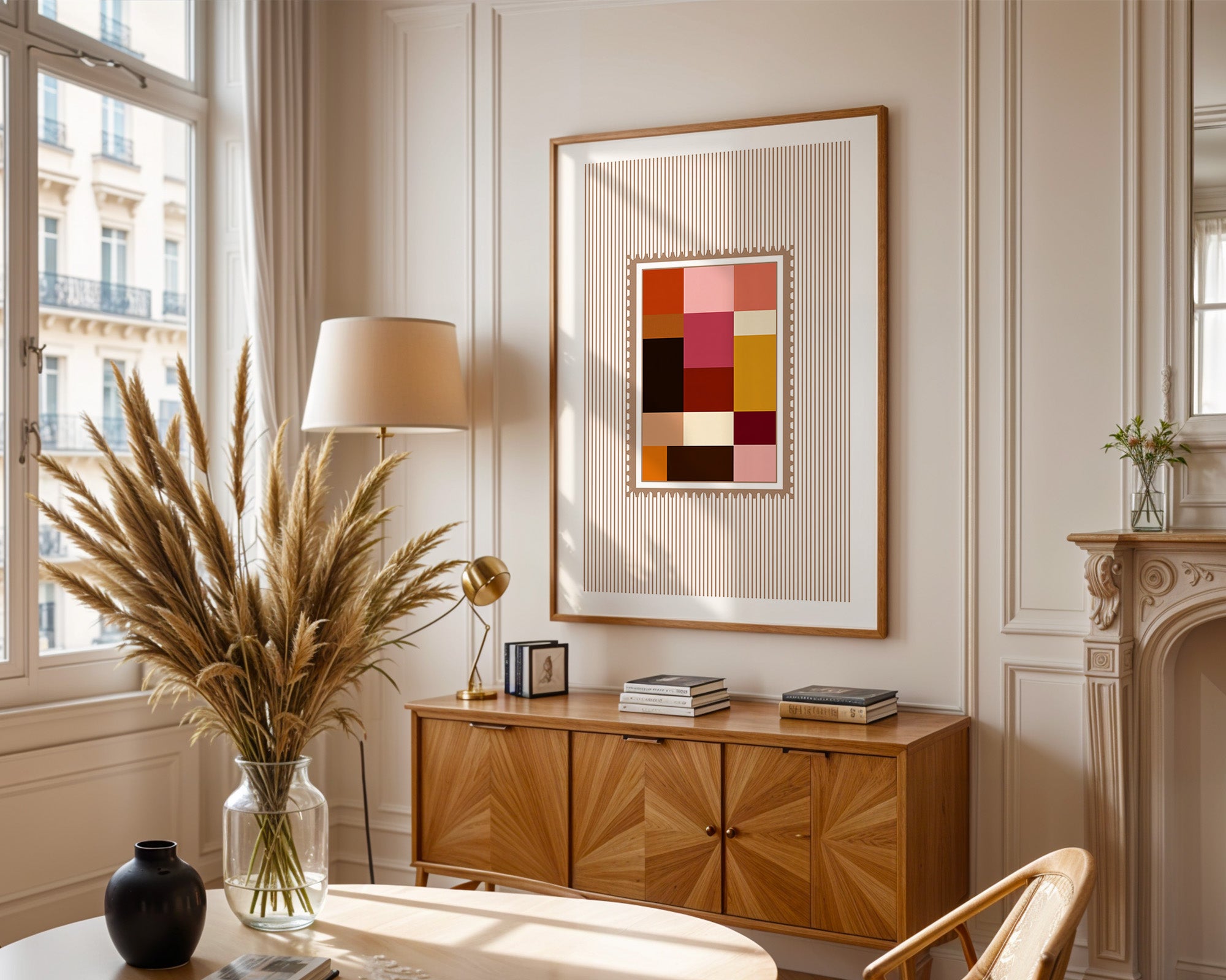 Farbquadrate Retro Look