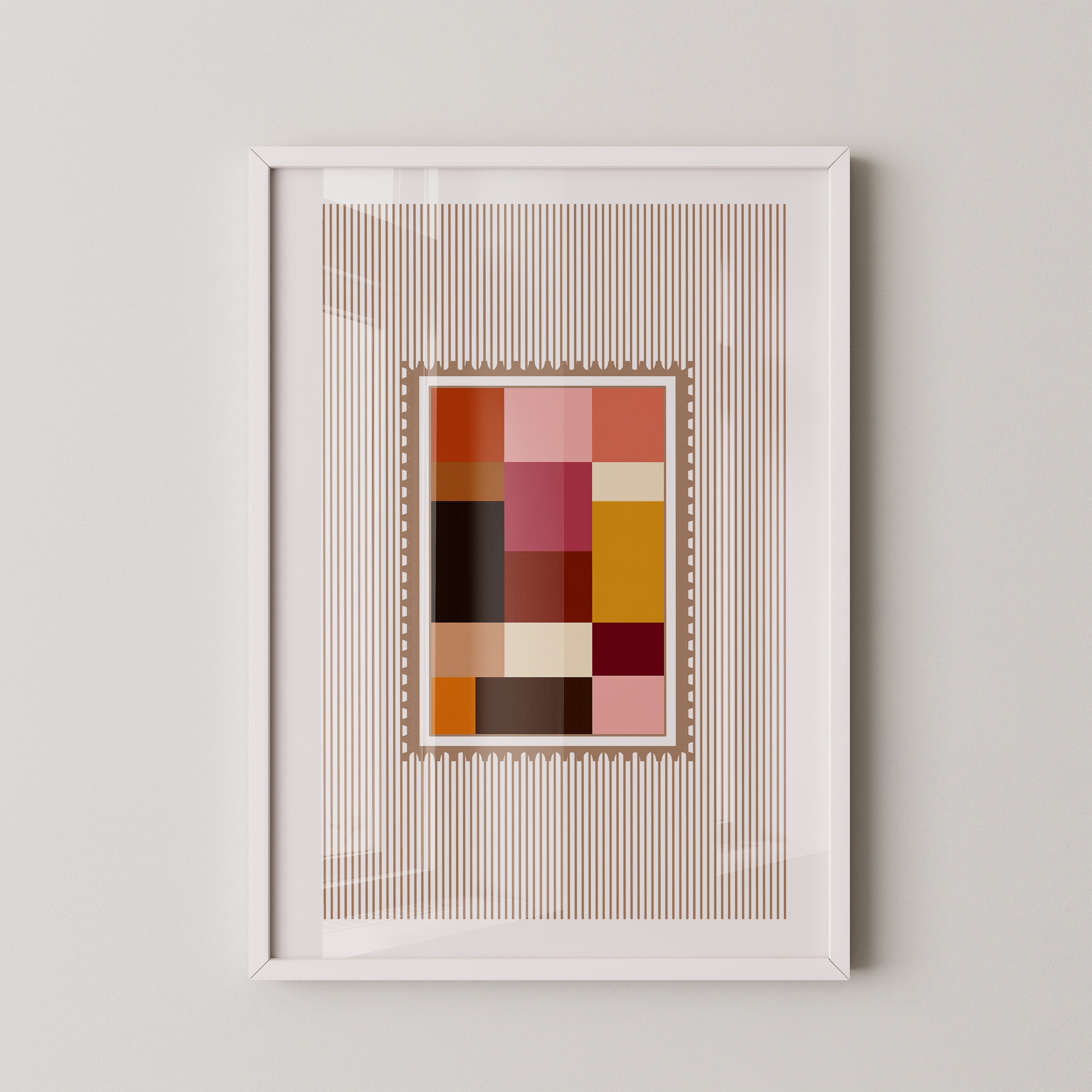 Farbquadrate Retro Look