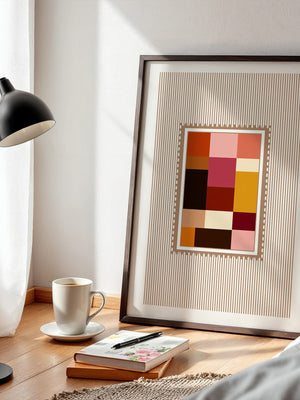 Farbquadrate Retro Look