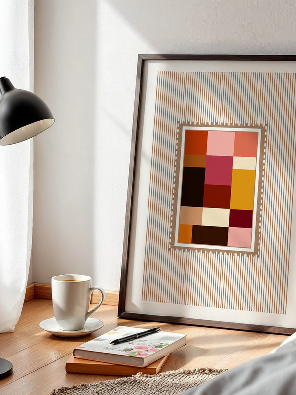 Farbquadrate Retro Look
