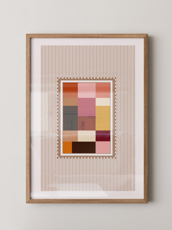 Farbquadrate Retro Look