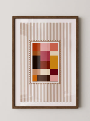 Farbquadrate Retro Look
