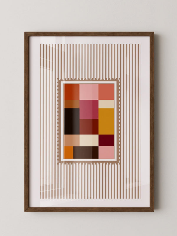 Farbquadrate Retro Look