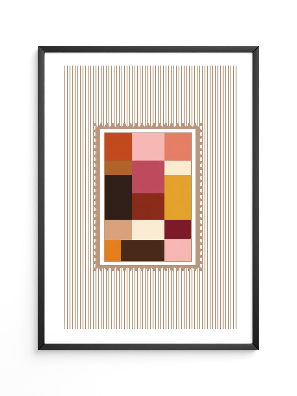 Farbquadrate Retro Look