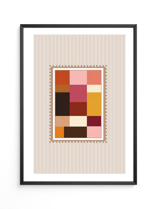 Farbquadrate Retro Look