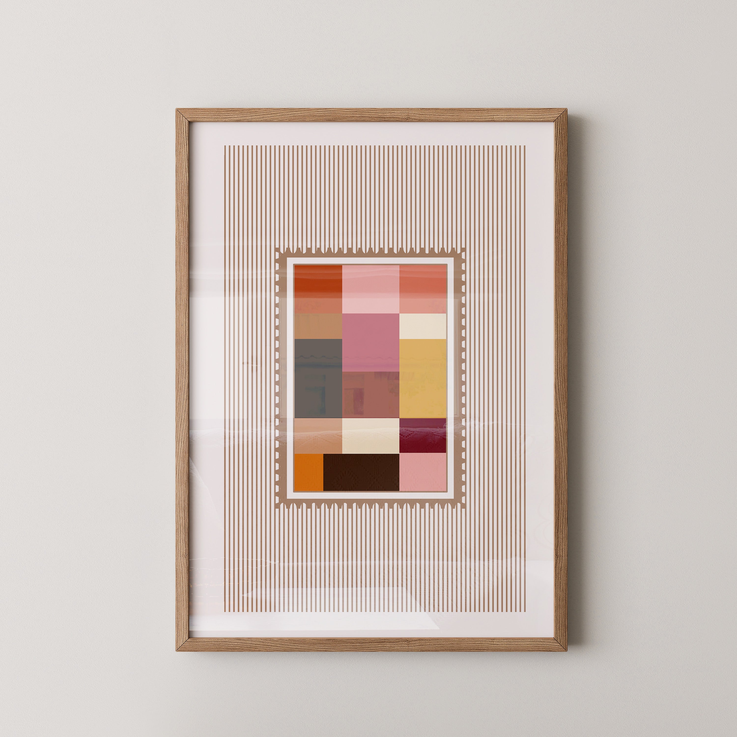 Farbquadrate Retro Look