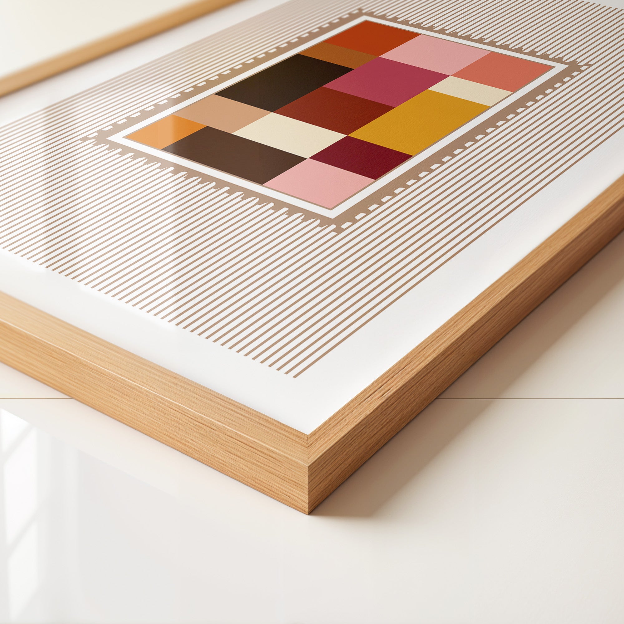 Farbquadrate Retro Look