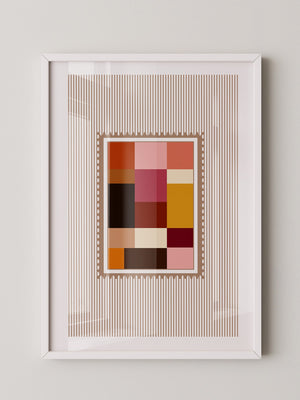 Farbquadrate Retro Look