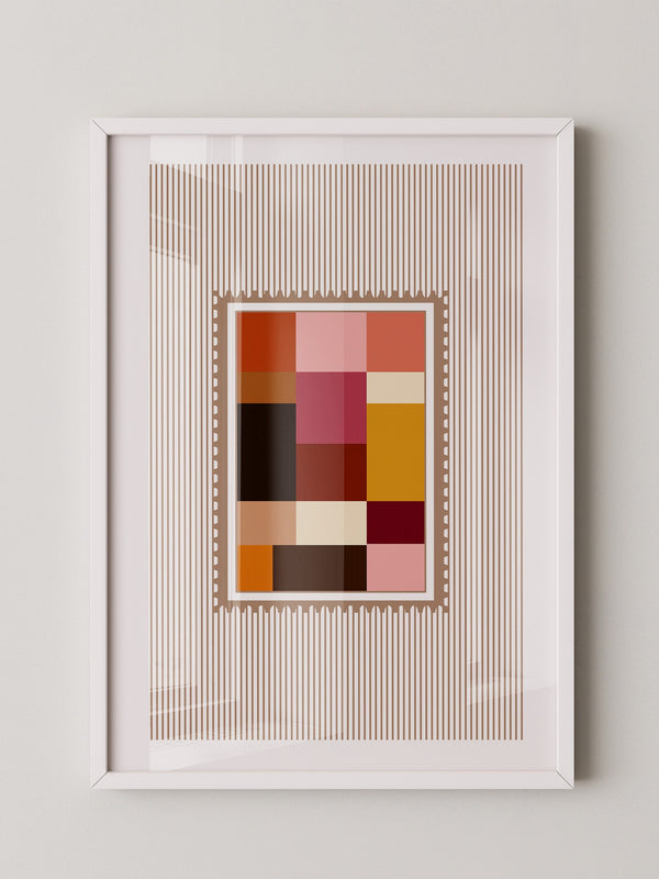Farbquadrate Retro Look