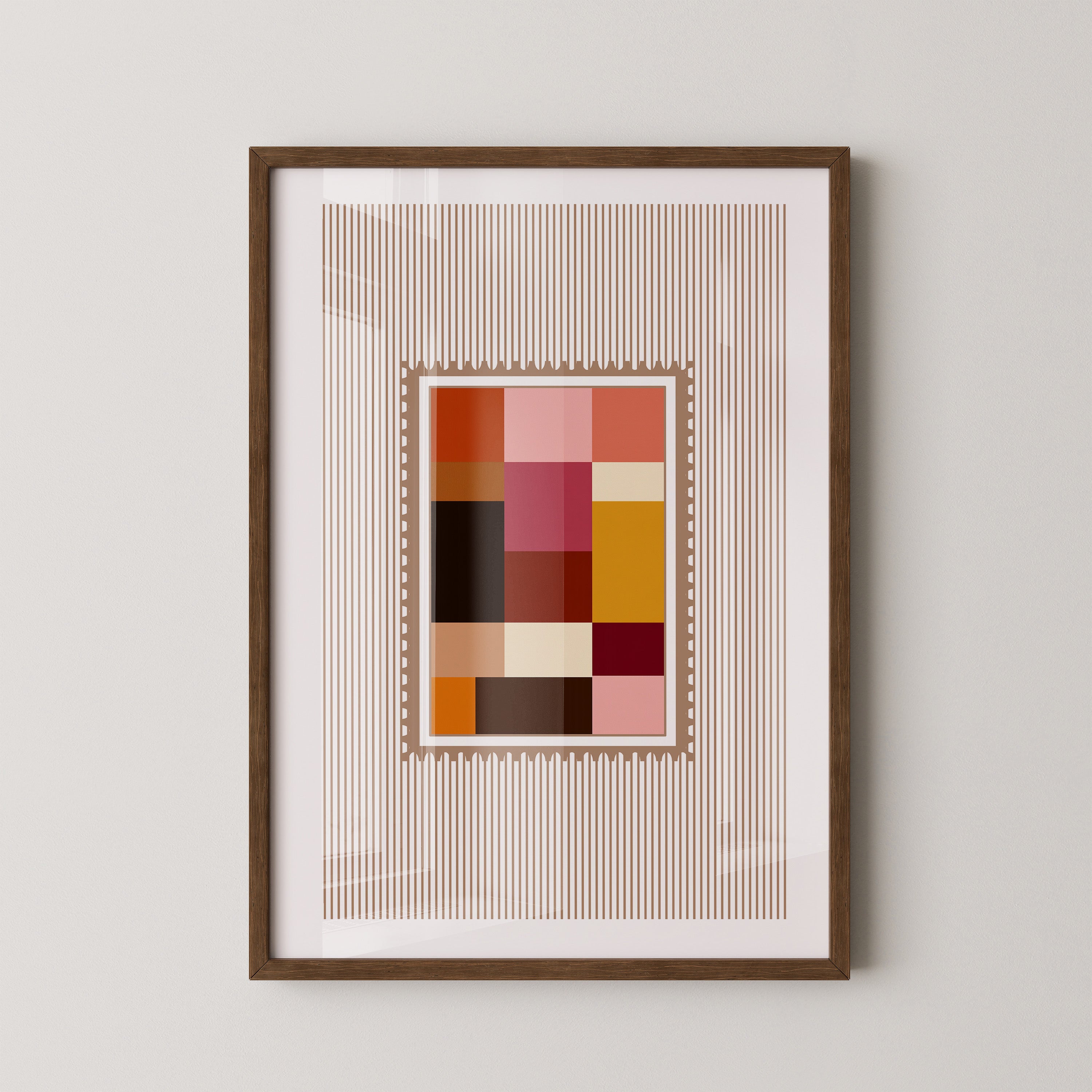 Farbquadrate Retro Look