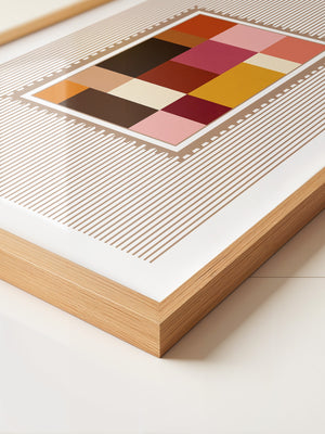Farbquadrate Retro Look