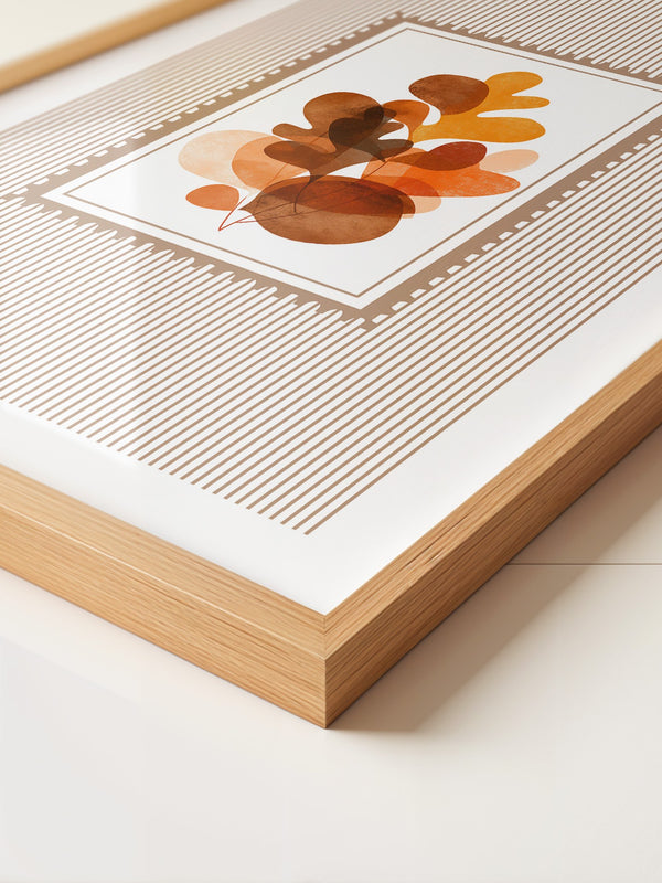 Herbstblätter Abstrakt Braun