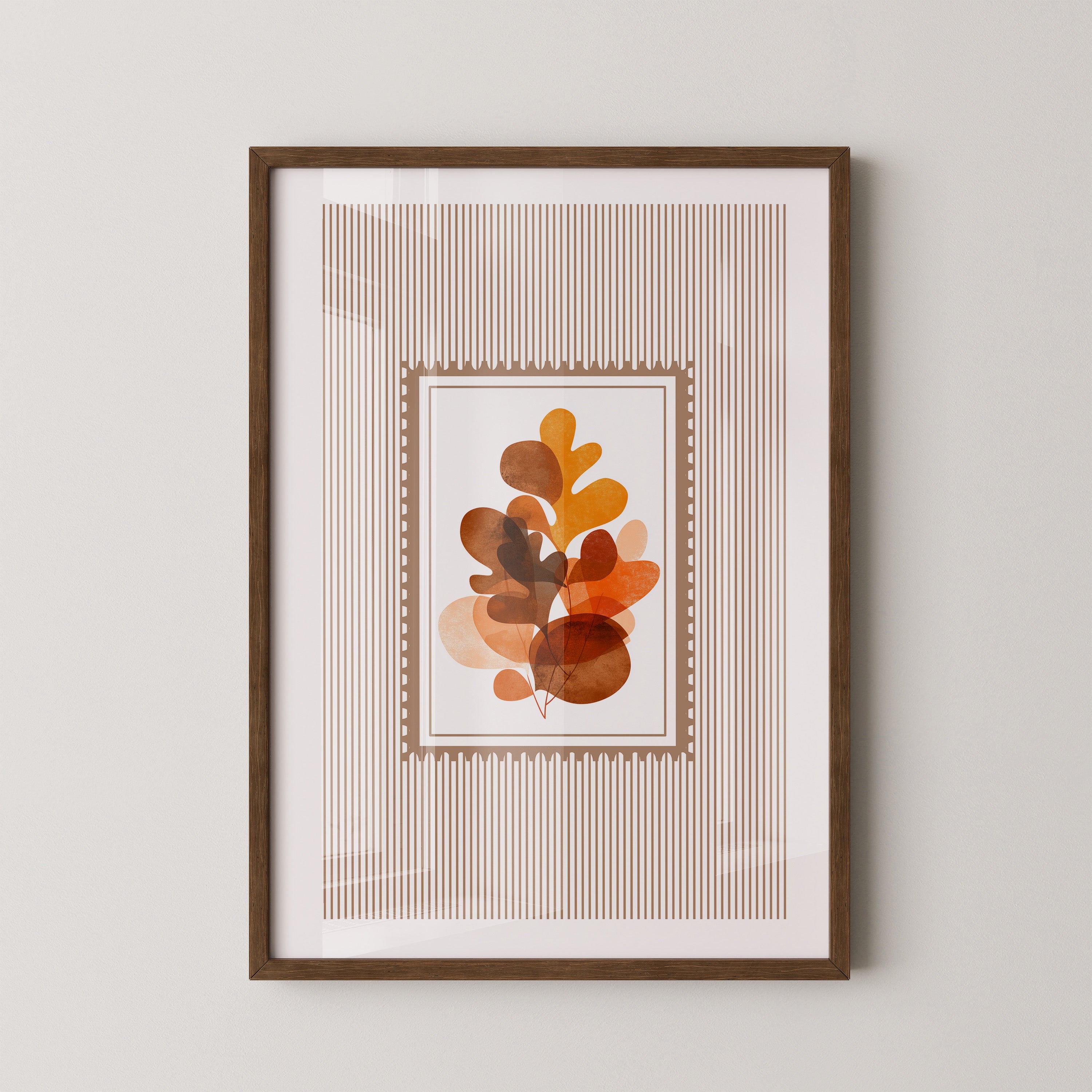 Herbstblätter Abstrakt Braun