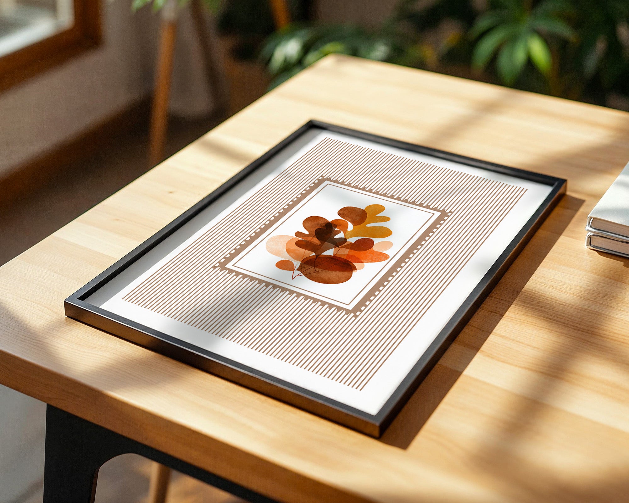 Herbstblätter Abstrakt Braun