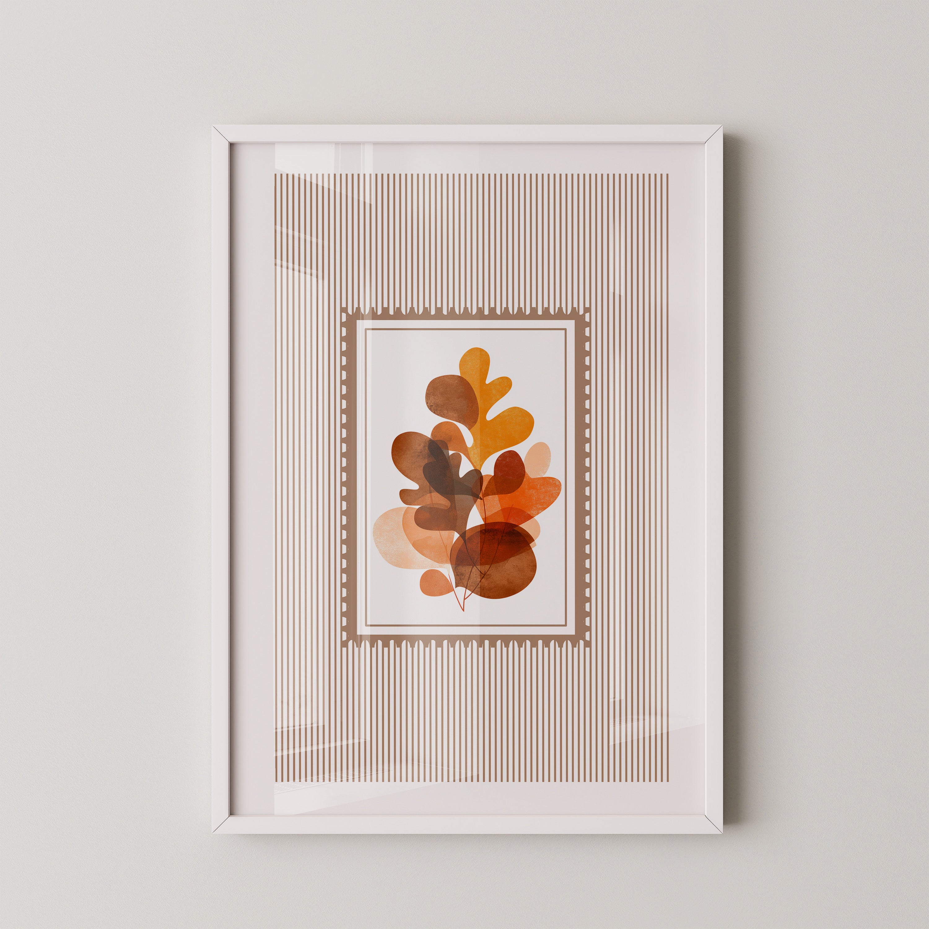 Herbstblätter Abstrakt Braun