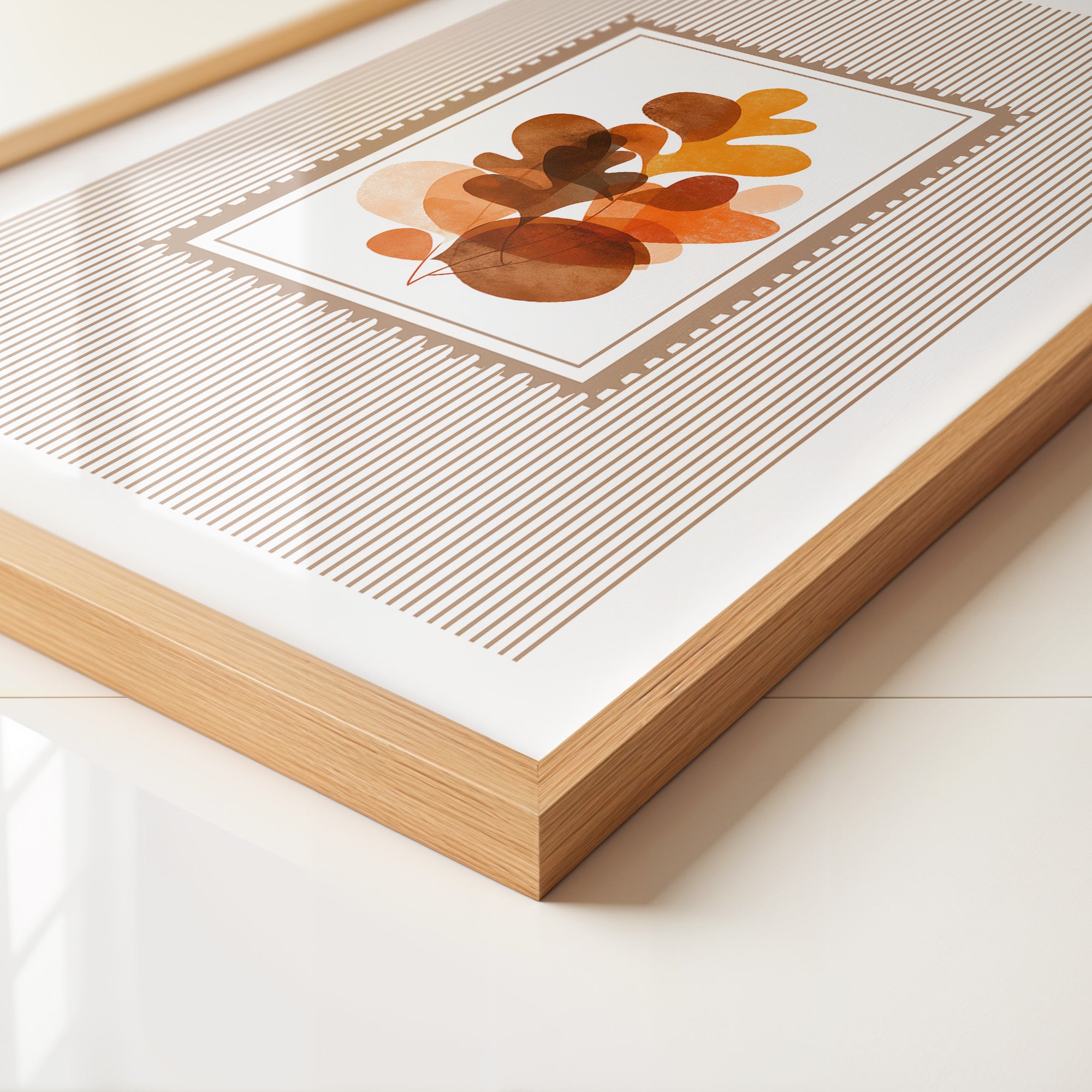 Herbstblätter Abstrakt Braun