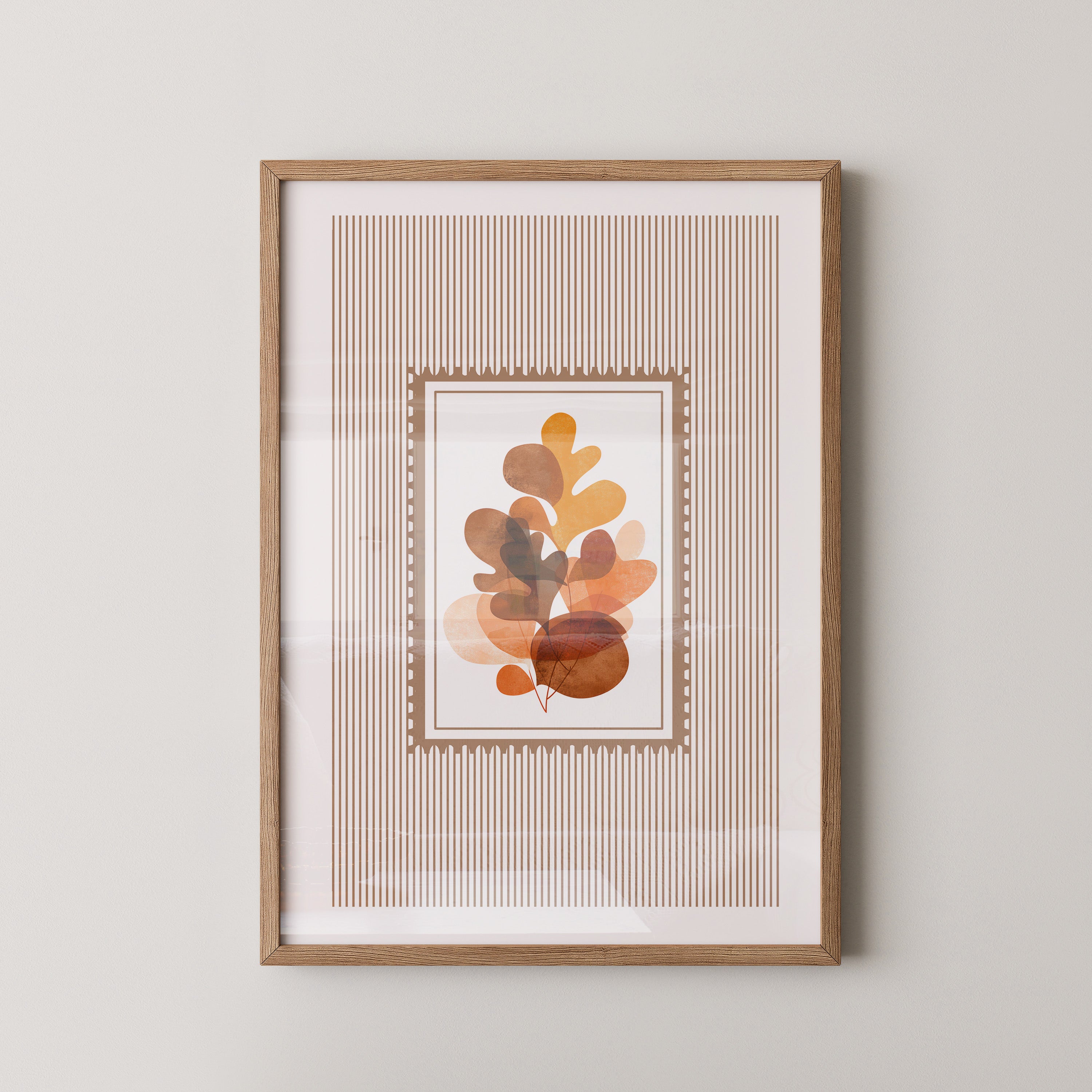 Herbstblätter Abstrakt Braun