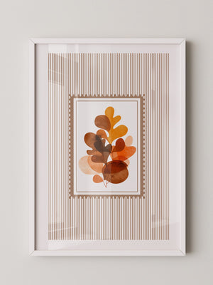 Herbstblätter Abstrakt Braun