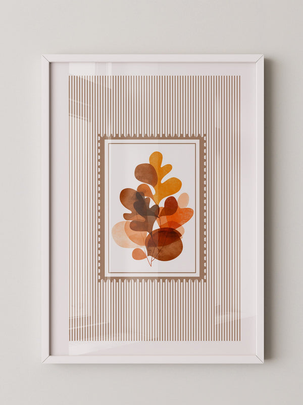 Herbstblätter Abstrakt Braun