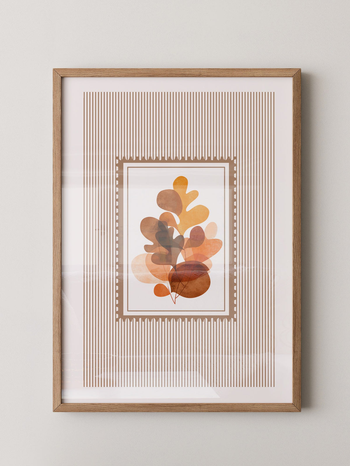 Herbstblätter Abstrakt Braun