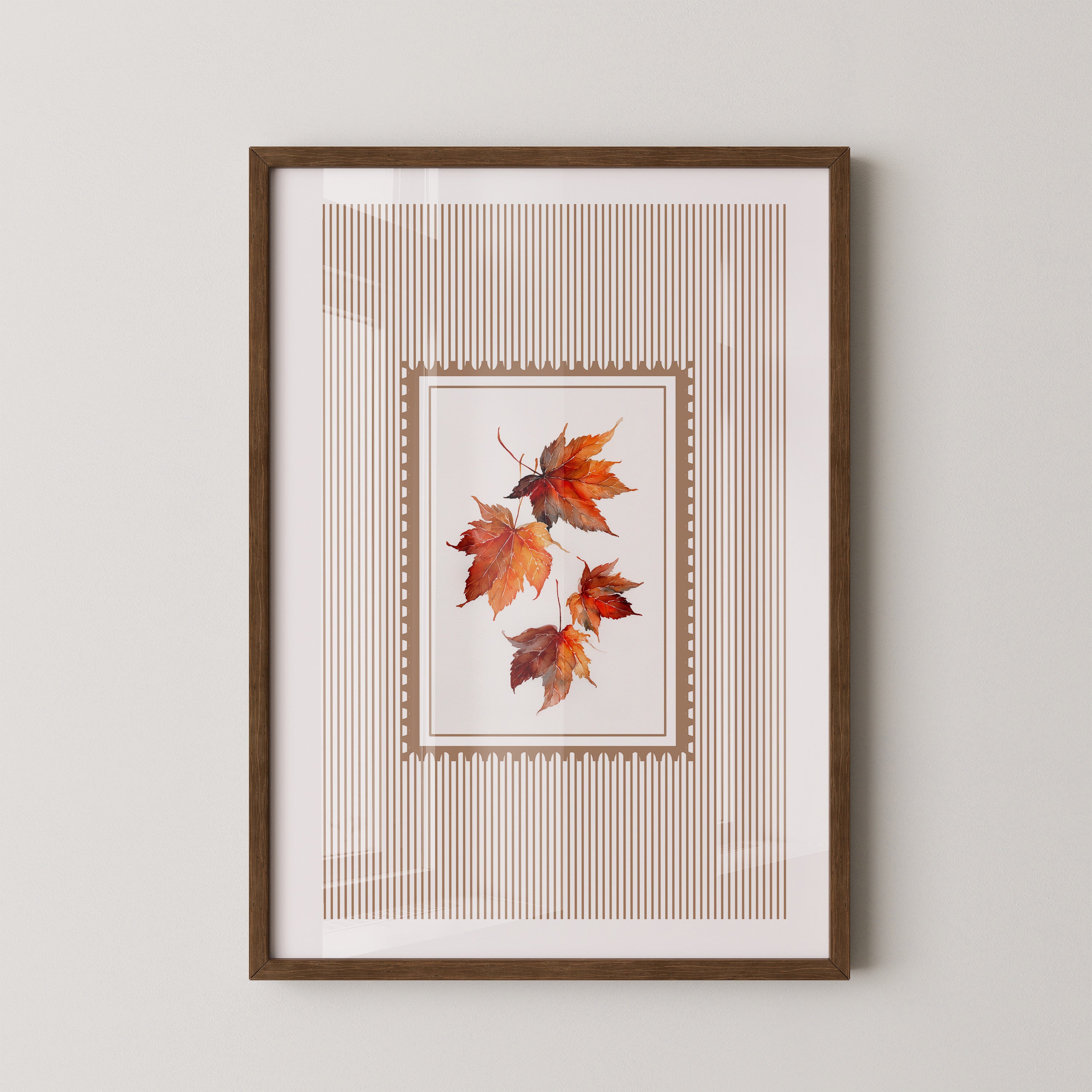 Ahornblätter Streifenmuster