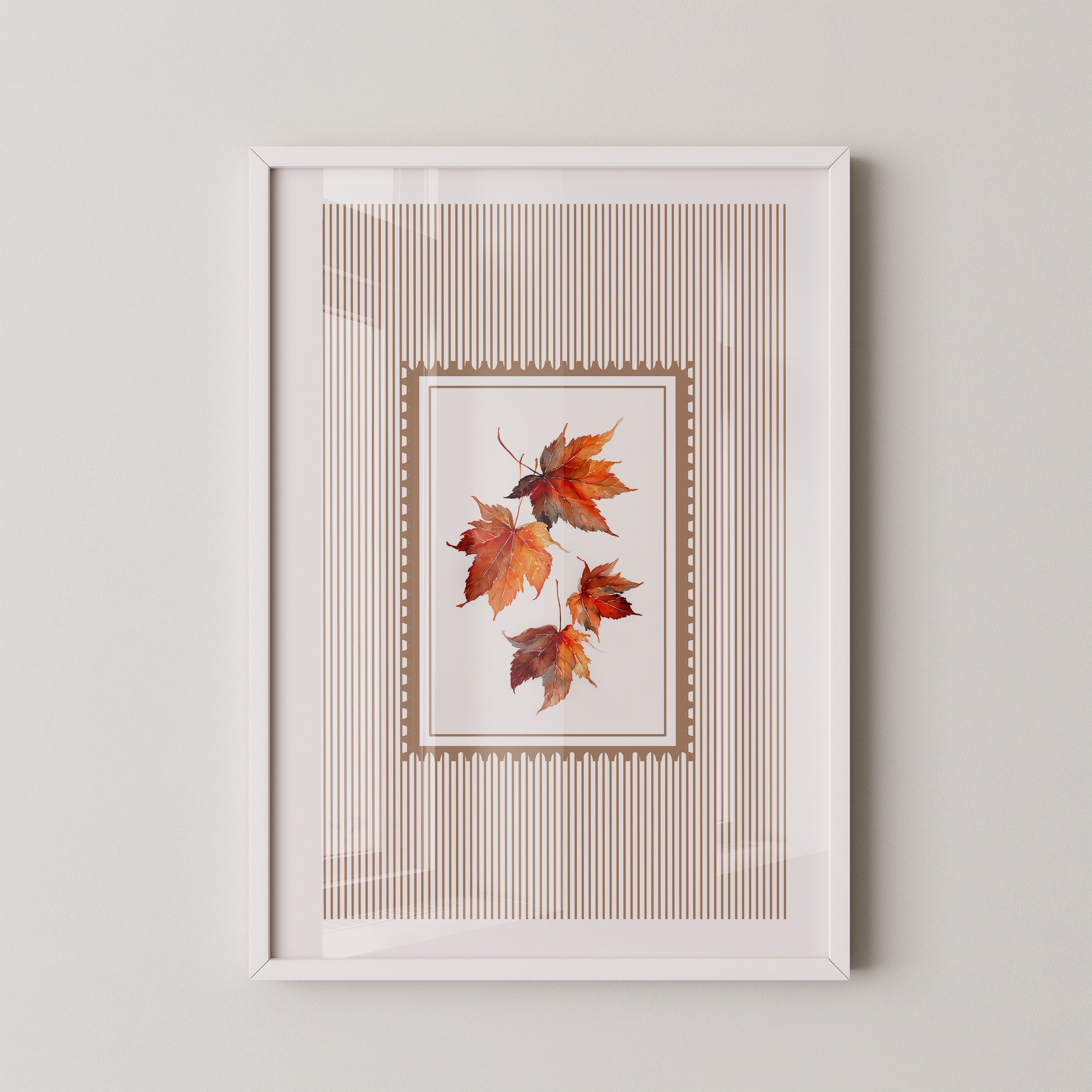 Ahornblätter Streifenmuster