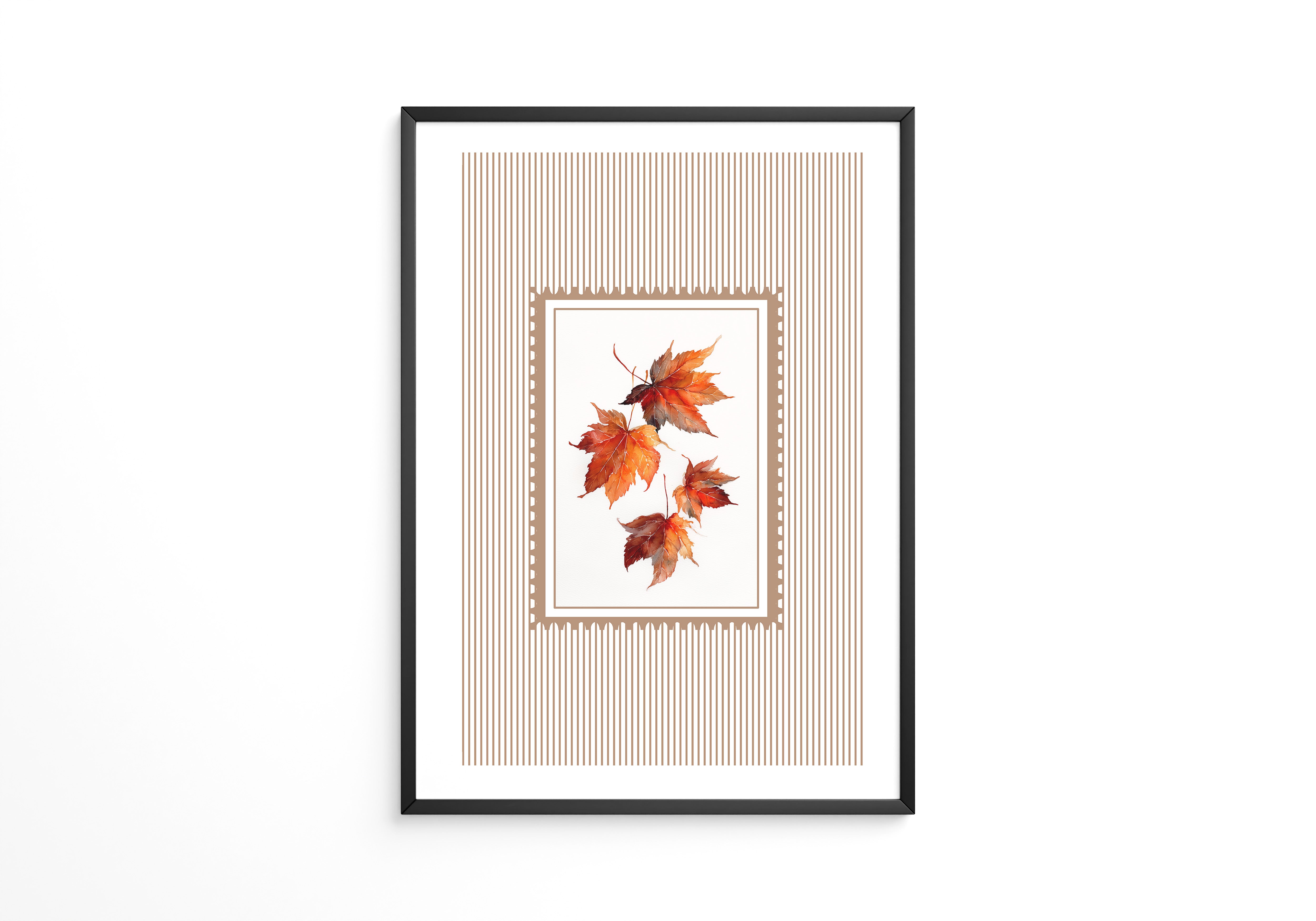 Ahornblätter Streifenmuster