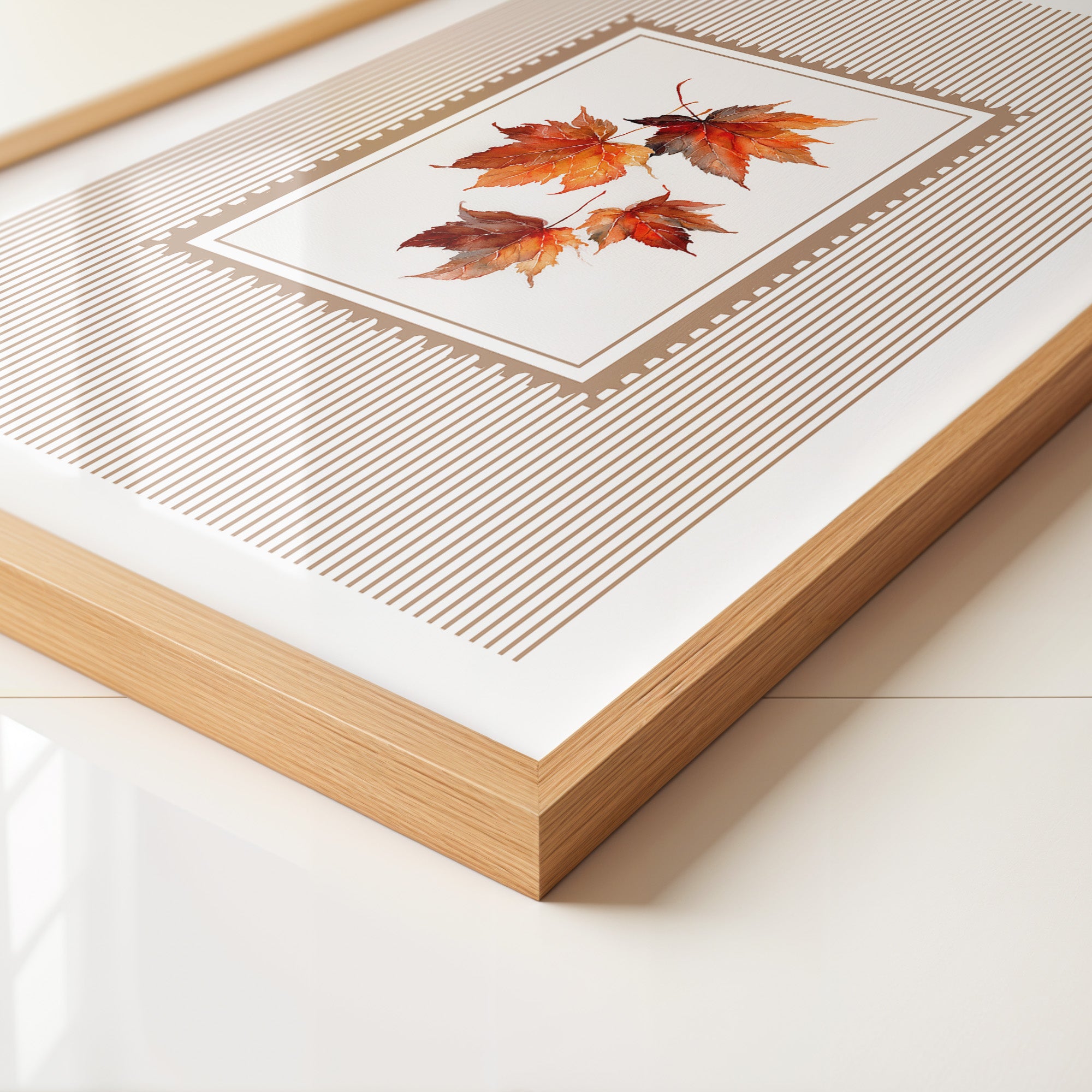 Ahornblätter Streifenmuster