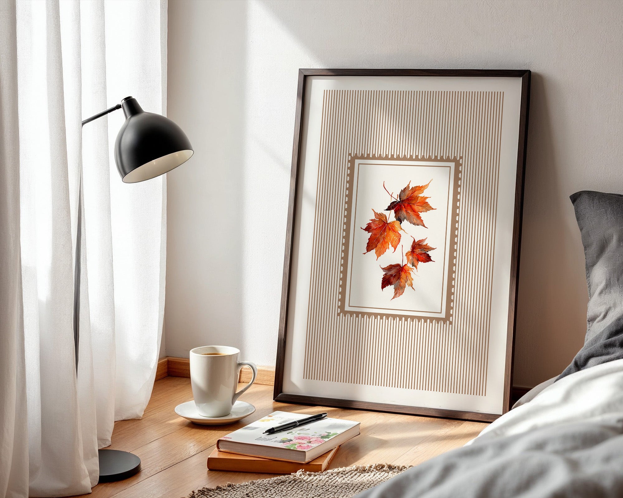 Ahornblätter Streifenmuster