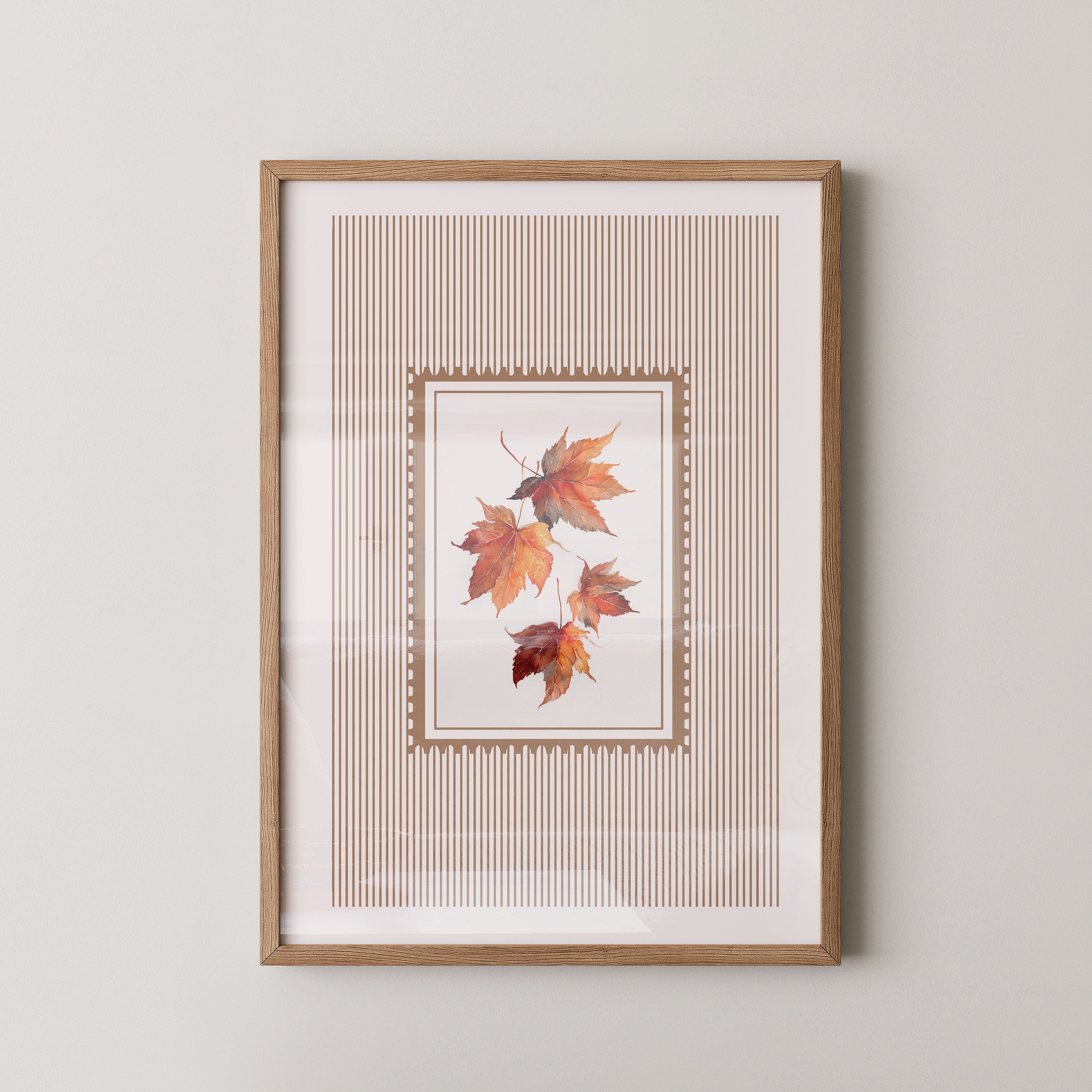 Ahornblätter Streifenmuster