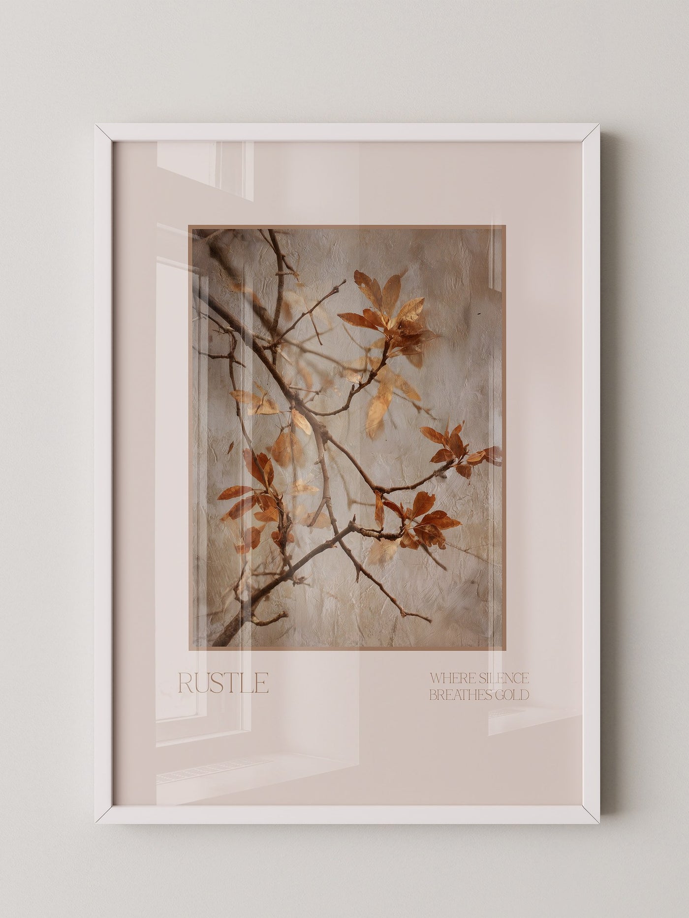 Herbstliche Zweige Vintage-Look