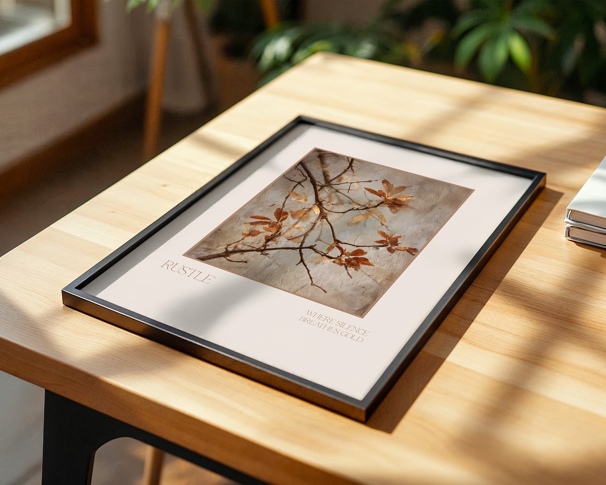 Herbstliche Zweige Vintage-Look