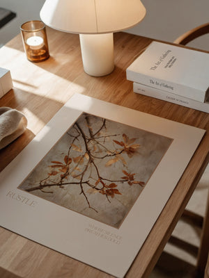 Herbstliche Zweige Vintage-Look