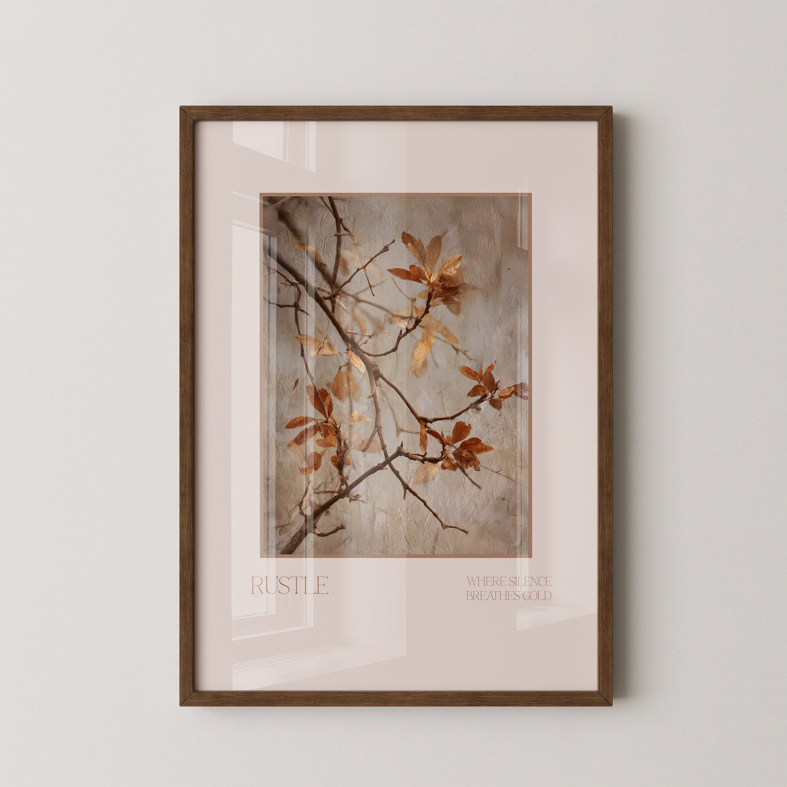 Herbstliche Zweige Vintage-Look