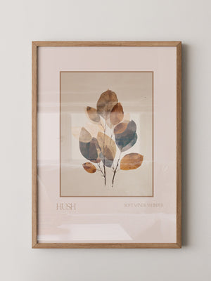 Herbstliche Blätter Aquarell Vintage