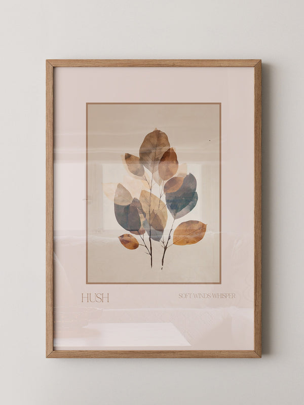 Herbstliche Blätter Aquarell Vintage