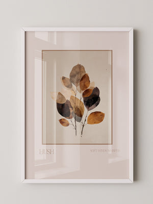 Herbstliche Blätter Aquarell Vintage