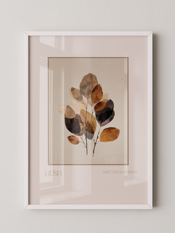 Herbstliche Blätter Aquarell Vintage