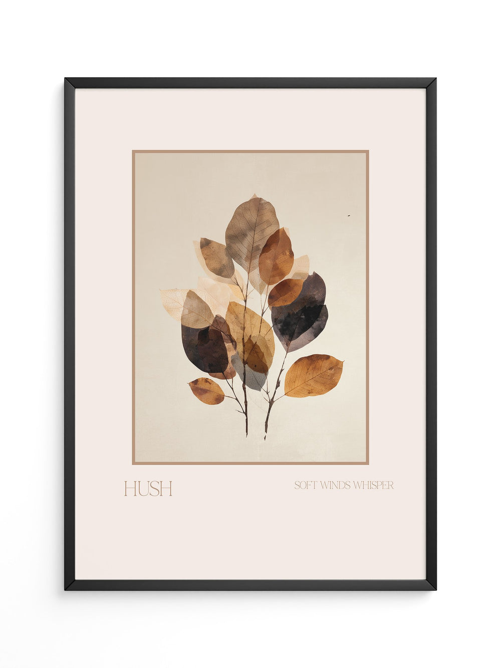 Herbstliche Blätter Aquarell Vintage