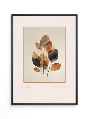 Herbstliche Blätter Aquarell Vintage