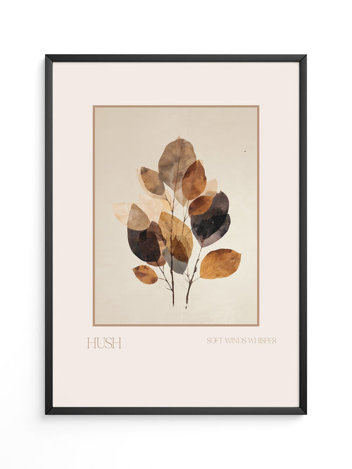 Herbstliche Blätter Aquarell Vintage
