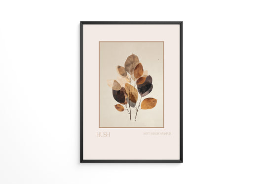 Herbstliche Blätter Aquarell Vintage