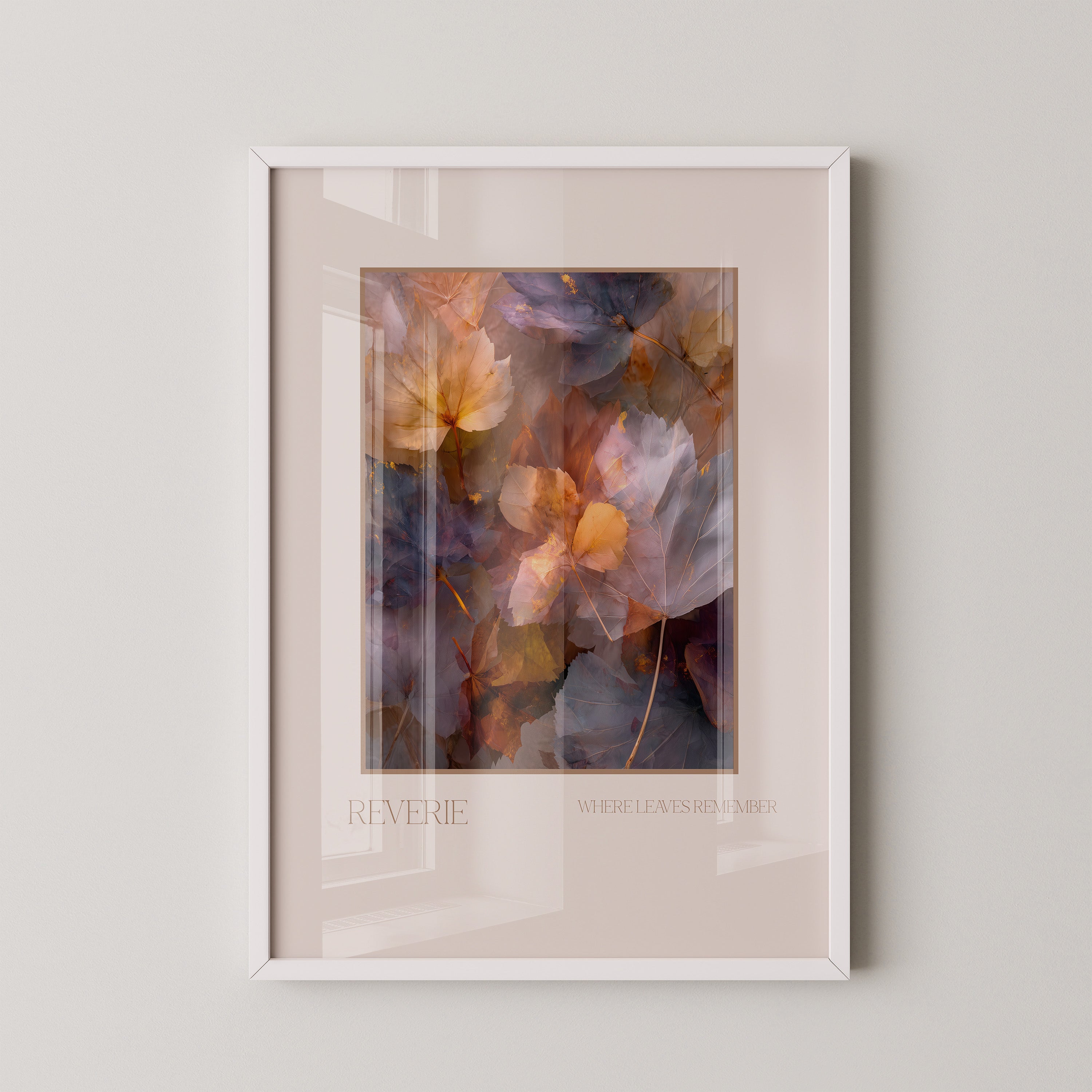 Herbstlaub Pastellfarben